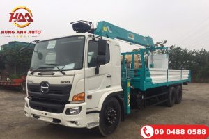 Xe tải HINO FM8JW7A gắn cẩu HYUNDAI EVERDIGM 8 tấn