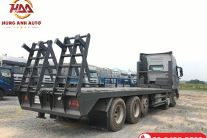 Xe tải nâng đầu chở máy công trình Howo SinoTruk 5 chân