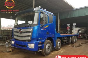 Xe tải nâng đầu chở máy công trình Foton Thaco Auman C300B 4 chân