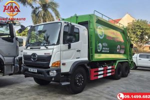 XE CUỐN ÉP CHỞ RÁC HINO FM 22 KHỐI