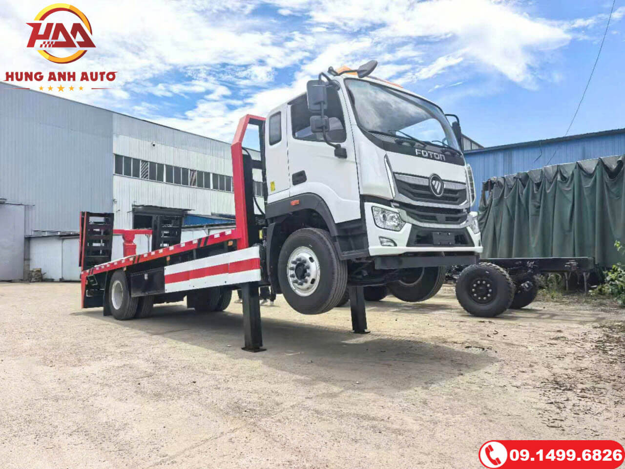 Xe Nâng Đầu Chở Máy Công Trình Càng Kéo FOTON 5.4 Tấn Xe Nâng Đầu Chở Máy Công Trình Càng Kéo FOTON 5.4 Tấn