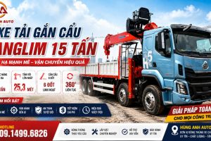 Xe tải Chenglong 4 chân gắn cẩu KANGLIM 15 Tấn