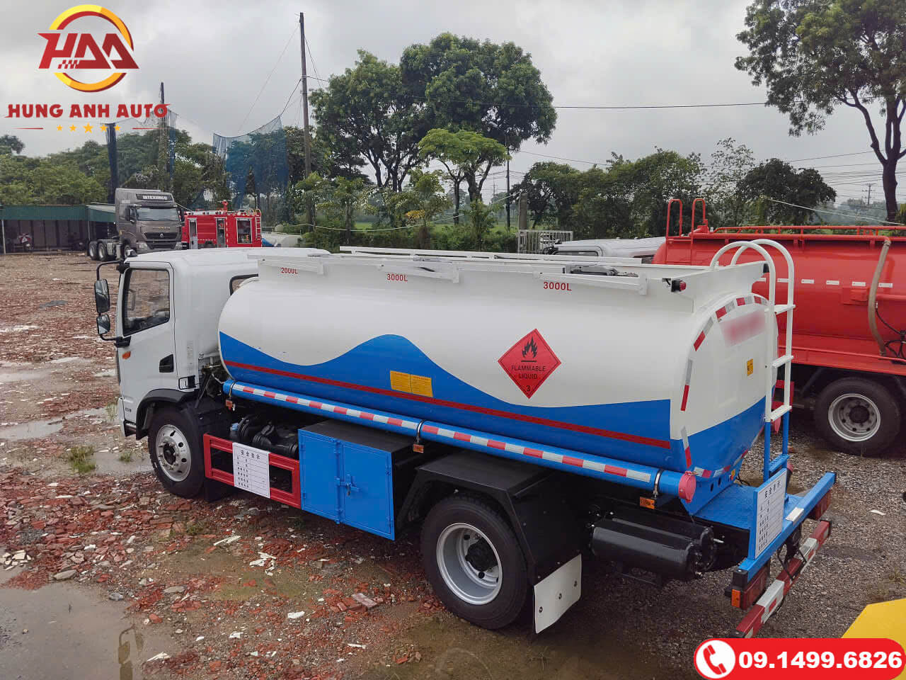 Xe bồn xitec chở xăng dầu Dongfeng 8.2 Khối