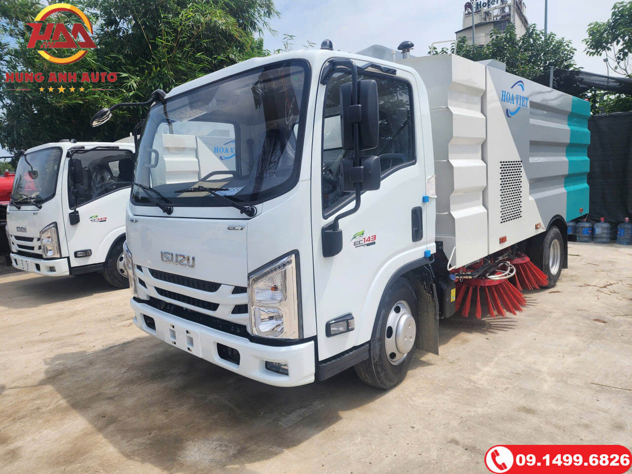 Xe quét rác hút bụi Isuzu 6.5 Khối Xe quét rác hút bụi Isuzu 6.5 Khối