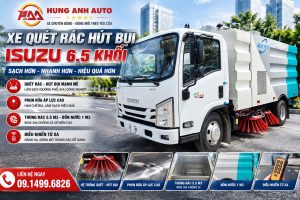Xe quét rác hút bụi Isuzu 6.5 Khối Xe quét rác hút bụi Isuzu 6.5 Khối