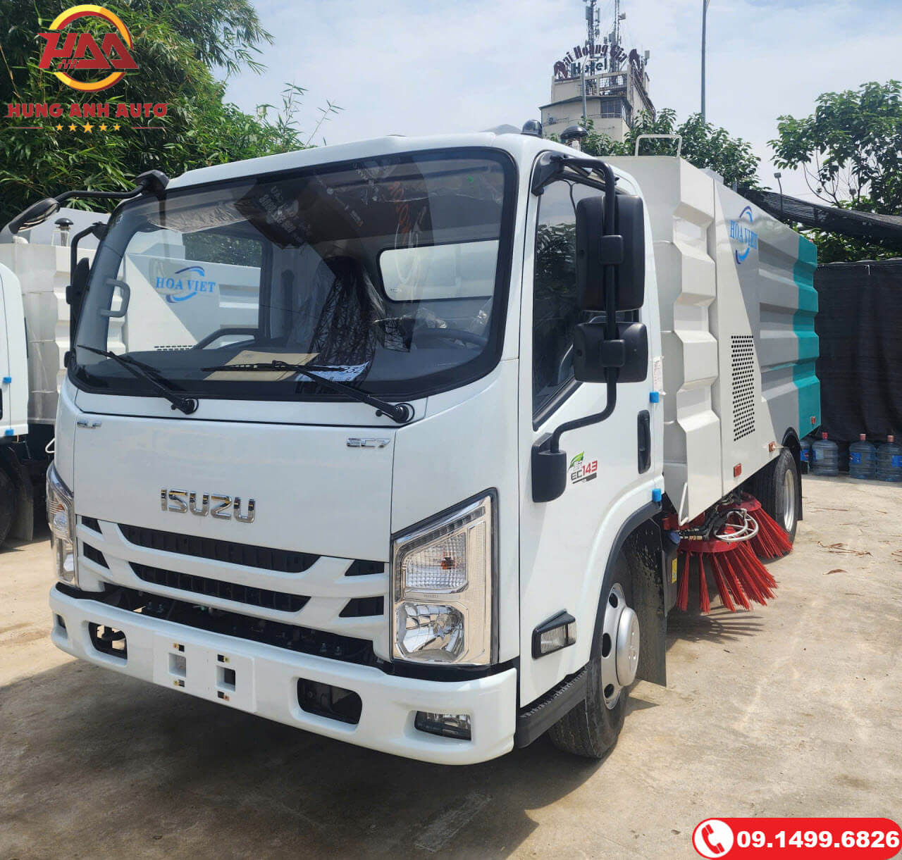 Xe quét rác hút bụi Isuzu 6.5 Khối Xe quét rác hút bụi Isuzu 6.5 Khối