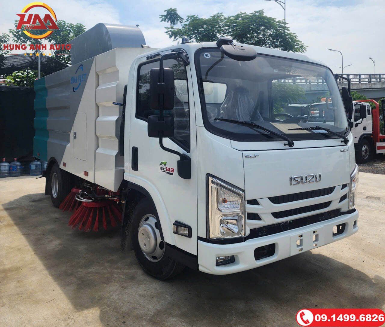 Xe quét rác hút bụi Isuzu 6.5 Khối Xe quét rác hút bụi Isuzu 6.5 Khối